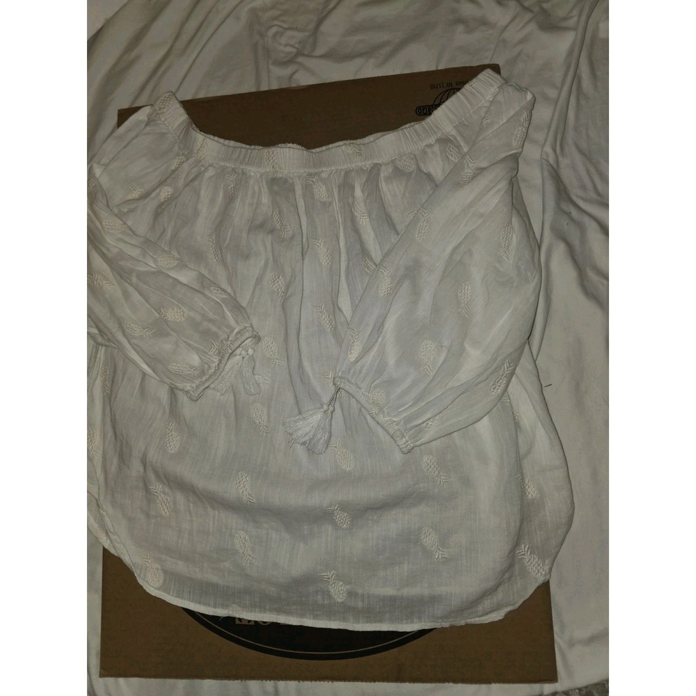 Old Navy Cotton Shirt. Off Shoulder. Boho,‎ Hippie, Cottagecore, Beach, Vacation
